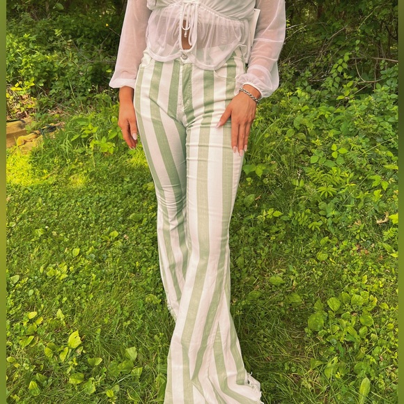 Striped flare jeans - Picture 3 of 3